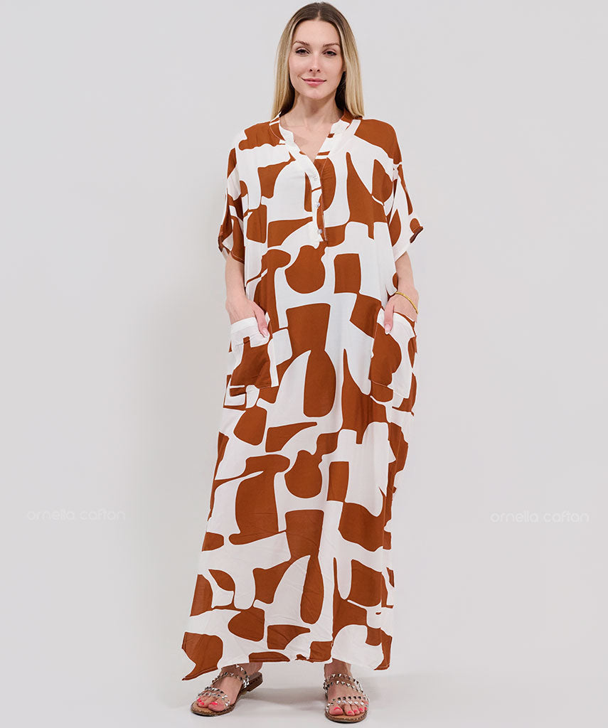 Caftan Élégant à Poches - Ornella Caftan™
