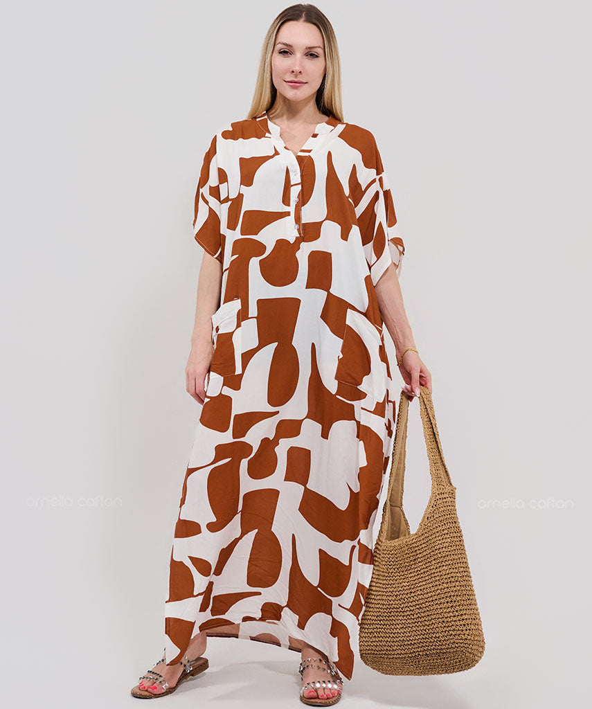 Caftan Élégant à Poches - Ornella Caftan™