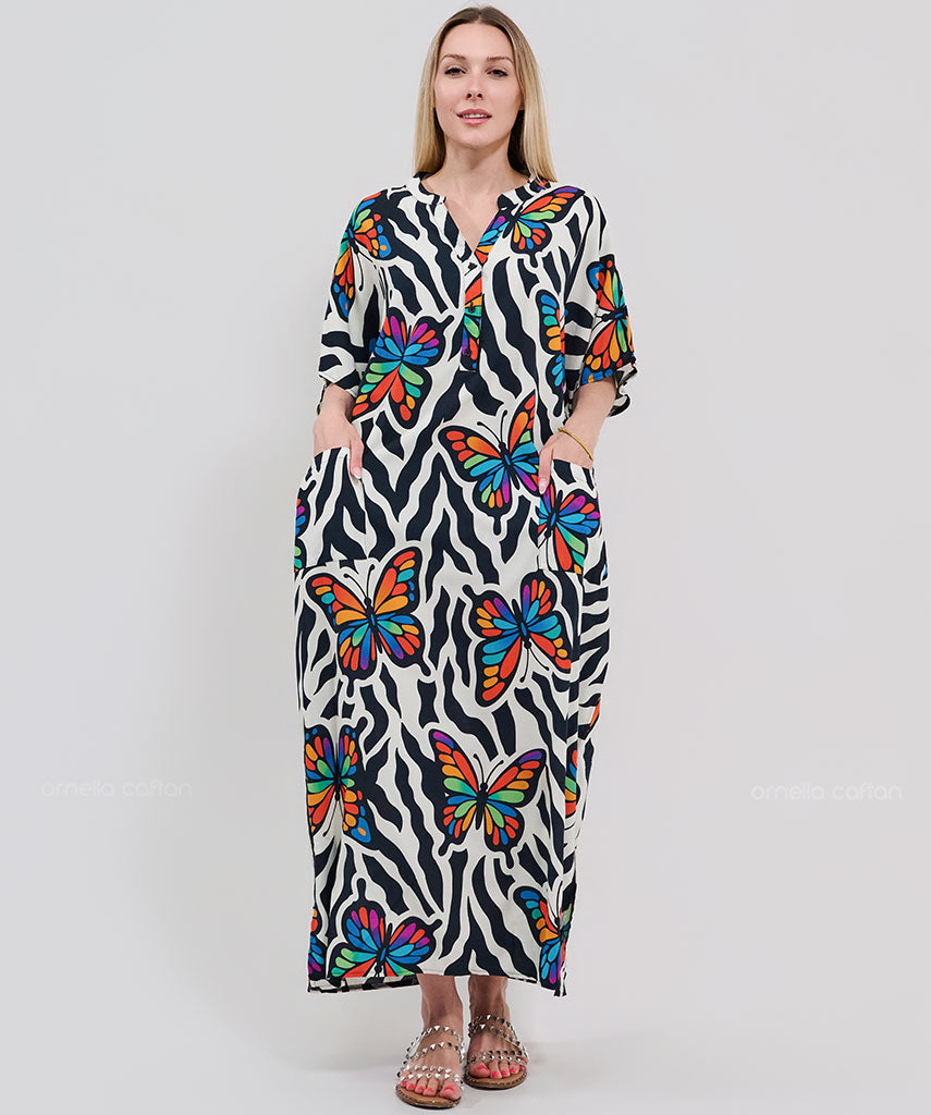 Caftan Élégant à Poches - Ornella Caftan™