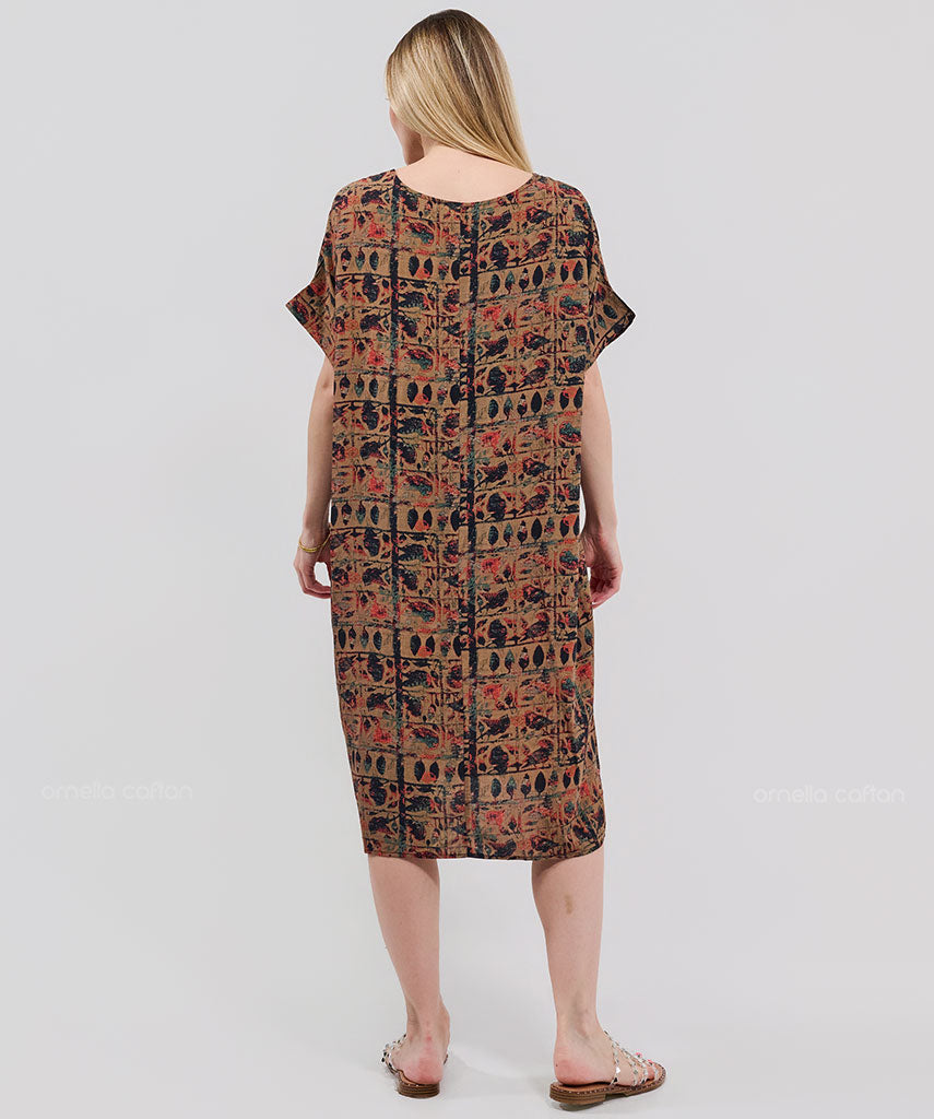 Robe Courte Décontractée à Poches – Ornella Caftan™