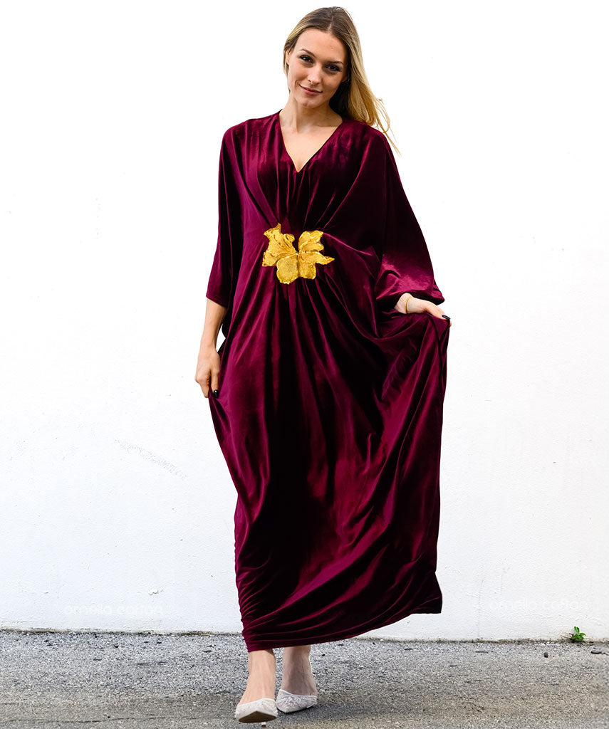 Warm, Cozy Velvet Caftan - Ornella Caftan™